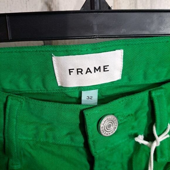 Frame Denim Le Slouch Jeans in Grass Green size 32 - Picture 4 of 11